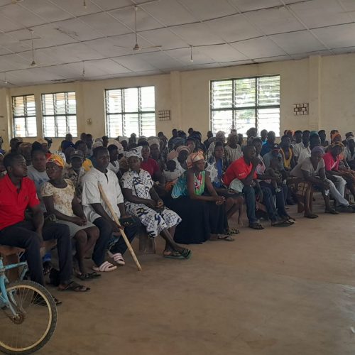 AFLATOXIN TRAINING SEESION IN FUMBISI SHTS BUILSA SOUTH DISTRICT SMALLHOLDER FARMER SEEKING CLARIFICATION