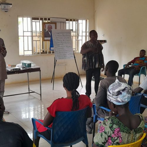 BUILSA SOUTH MOFA STAFF ADDRESSING STAKEHOLDERS